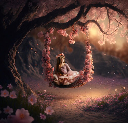 Fantasy floral swing